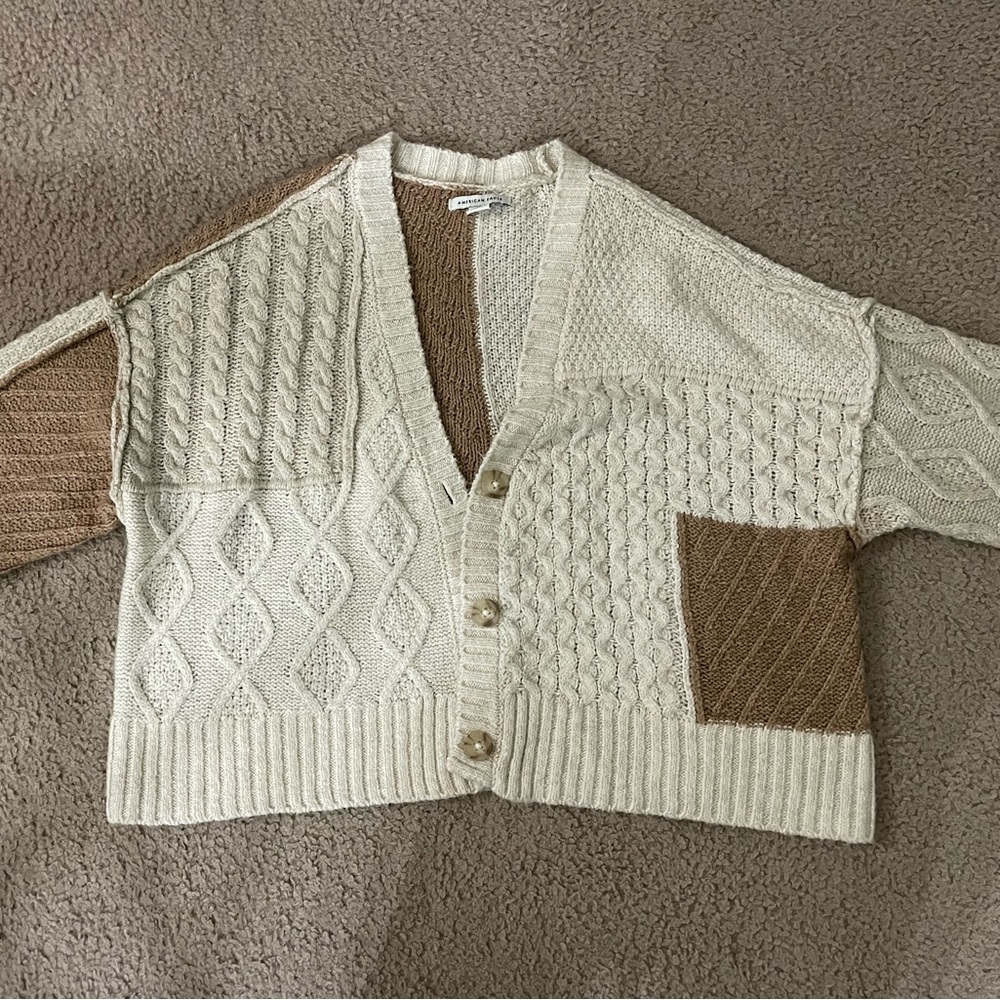 American Eagle size small patchwork cardigan